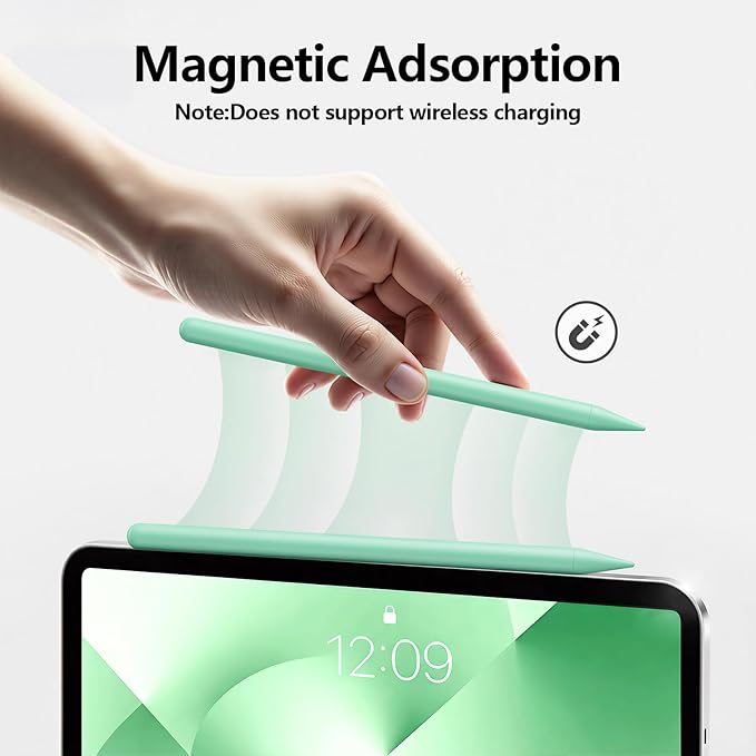 Stylus Pen for iPad 6th-11th Generation-2X Fast Charge Active Pencil Compatible with 2018-2025 Apple iPad Pro 11/12.9/M4iPad Air 3/4/5/M2/M3iPad mini 5/6 Gen-Green