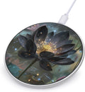 Black Lotuss Flower Phone Charger Magnetic Charging Pad Anti-Slip with USB Cable