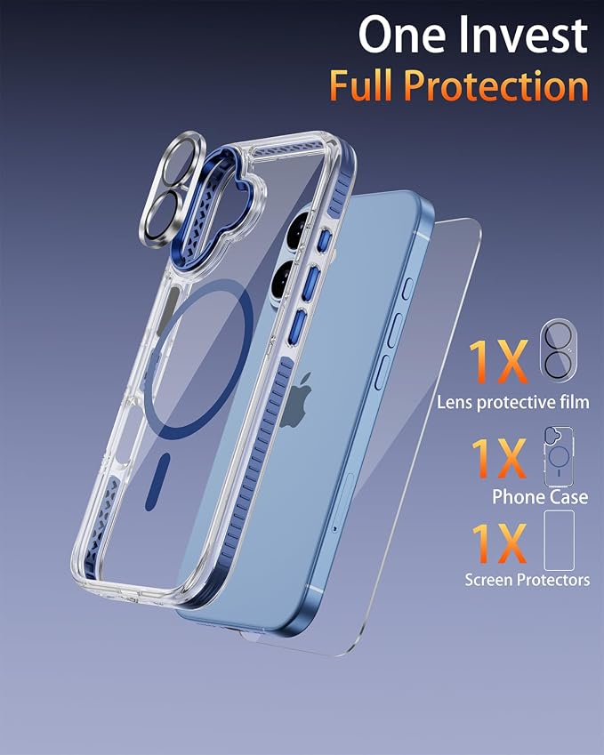 Clear Blue non-slip