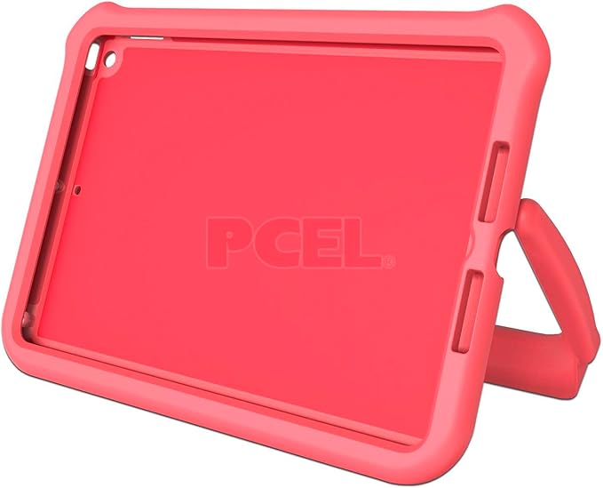 ZAGG Gear4 Orlando Case for iPad 10.2 9th 8th &amp 7th Generation - Kids Tablet Case Made with D3O Case for Kids Shockproof Stand Kids Case for iPad 9/8/7 Gen 10.2-Inch Coral Pink