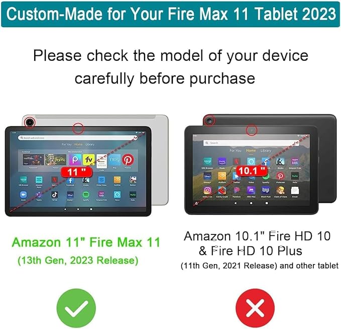 Case for All-New Amazon Fire Max 11 Tablet (11 Inch 13th Generation 2023 Release) Slim Folding Stand Folio Cover with Card Slot &amp Auto Wake/Sleep - Cute Cartoon Cats
