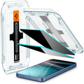 Spigen Tempered Glass Screen Protector [GlasTR EZ FIT - Privacy] Designed for Galaxy S25 | Galaxy S24 [Case Friendly] - 2 Pack