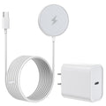 10FT Magnetic Wireless Charger15W Fast Apple Mag-Safe Charger for iPhone 17/16/15 PD with USBC Apple Fast Charging Block 10Foot Quick Charge for iPhone 17/17 Air/17 16 15 Pro/Pro Max/14/13/12/AirPods