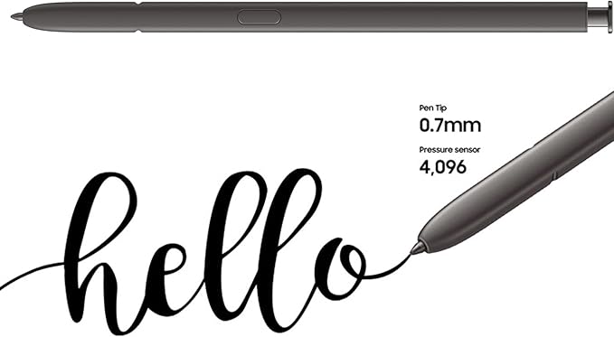 Galaxy S24 Ultra S Pen [WithBluetooth |4096 Pressure Sensor ] Replacement for Samsung Galaxy S24 Ultra 5G All Versions Touch Stylus Pen with 5xTips/Nibs (Black)