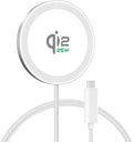 25W Magnetic Wireless Charging Pad: Qi2.2 Qi2 MagSafe Fast Charger for iPhone Air 17e 17 16 15 14 Pro Max Samsung Galaxy S26 S25 Google Pixel 10 &amp AirPods Gift Ideal for Desk Travel (White 1Pa