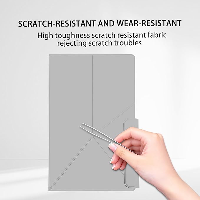Magnetic Case for Samsung Galaxy Tab S11 Ultra 14.6 Inch 2025 - Model SM-X930/SM-X936 Tablet with S-Pen Holder Auto Wake/Sleep Smart Tablet Cover Grey