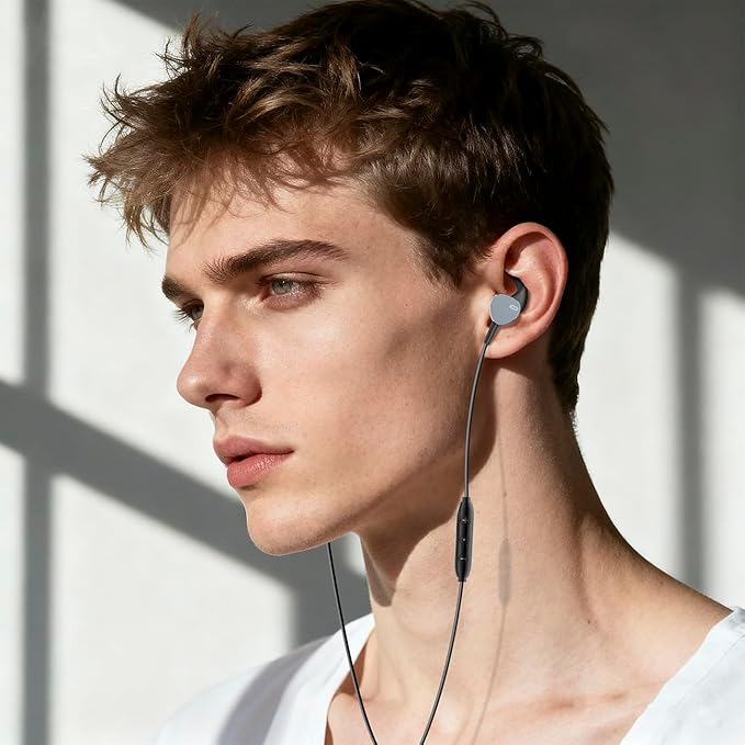 Wired Headphones Deep Bass Noise-Canceling Clear CallsMulti-Purpose In-Ear Stereo Bass Wired Earbuds with Mic Noise Reduction Compatible with iPhone 17 Pro 16 15 Android Tablets (USB C+3.5MM plug)