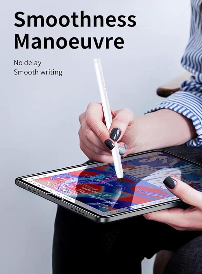 Z Fold 7 S Pen (WithBluetooth) for Samsung Galaxy Z Fold 7/ Fold 6 Fold EditionStylus Pen for Samsung Galaxy Tablet Android Microsoft Surface AMZ Fire HDApple All Touch Screen Devices (White) ﻿