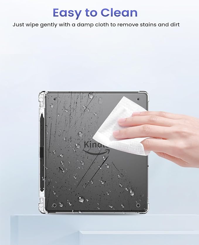 Case for Amazon Kindle Scribe 11” Paper-Like DisplayNOUKAJU Tablet Protection Case with Pen SlotClear Soft Flexible TPUProtection Cover for Kindle Scribe 2025 New Model 11inch(Clear)