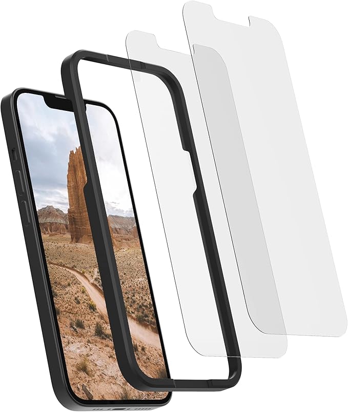 Rokform - iPhone 13 Pro Max Screen Protector Active Touch Shatter Proof High Definition Case Friendly Tempered Glass iPhone Screen Protector 2 Pack (Clear)