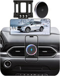 Car Mount for Mazda CX5 (2017-2025 2026) Magnetic Phone Holder Magsafe Car Mount Charger Dashboard Phone Holder 15W Wireless Fast Charging Cell Phone Automobile Chargers CX-5 Accessories