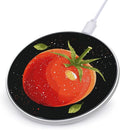 Fresh Tomatoes Phone Charger Magnetic Charging Pad Anti-Slip with USB Cable
