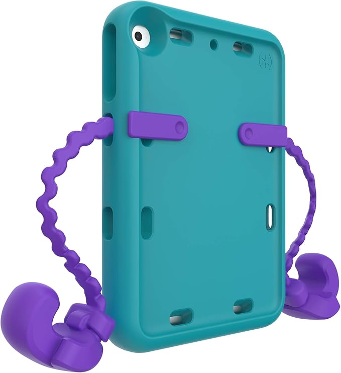 Speck Products Case-E Fits iPad mini 4 Case (2019) Case for Kids Aquamarine Teal/Berrybold Purple