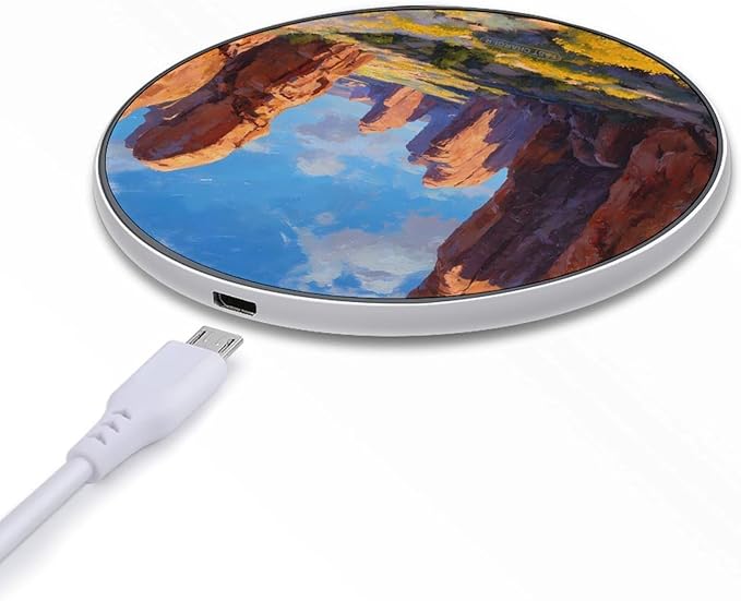 U.S.A. Utah Arches National Park Fast Portable Charger 10W Funny Graphic Phone Charging Pad with USB Cable
