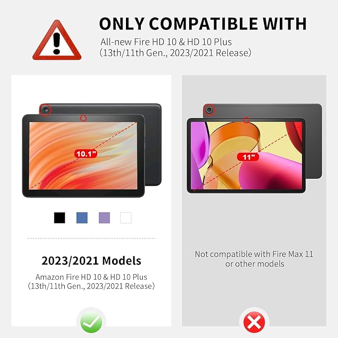 Case Fits All-New Amazon Kindle Fire HD 10 &amp 10 Plus Tablet (13th/11th Generation 2023/2021 Release) 10.1 Durable Shockproof Protective Cover with Auto Wake/SleepLeopard Pattern