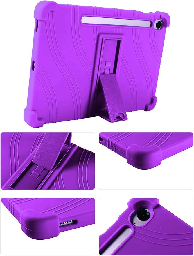 Case for Samsung Galaxy Tab S10 FE Plus/S10 FE+5G 13.1-Inch - Protective Cover with S Pen Holder &amp Multi-Angle Viewing Stand (Purple)