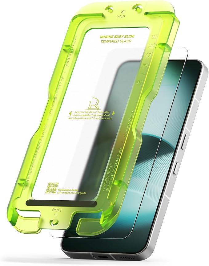 Ringke Easy Slide Tempered Glass Compatible with Nothing Phone 3 Screen Protector [Super Easy to Install] Case Friendly Shatterproof Premium 9H Hardness - 2 Pack