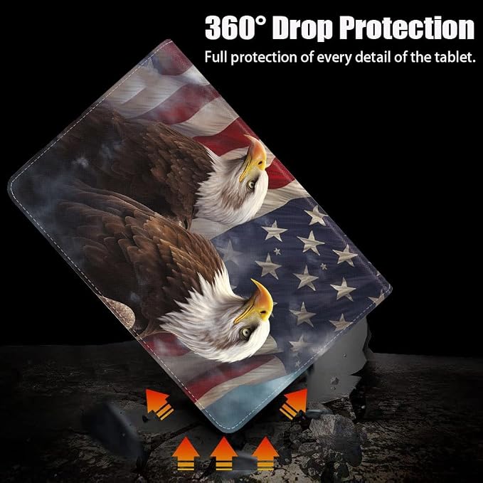 Patriotic American Flag Bald Eagle