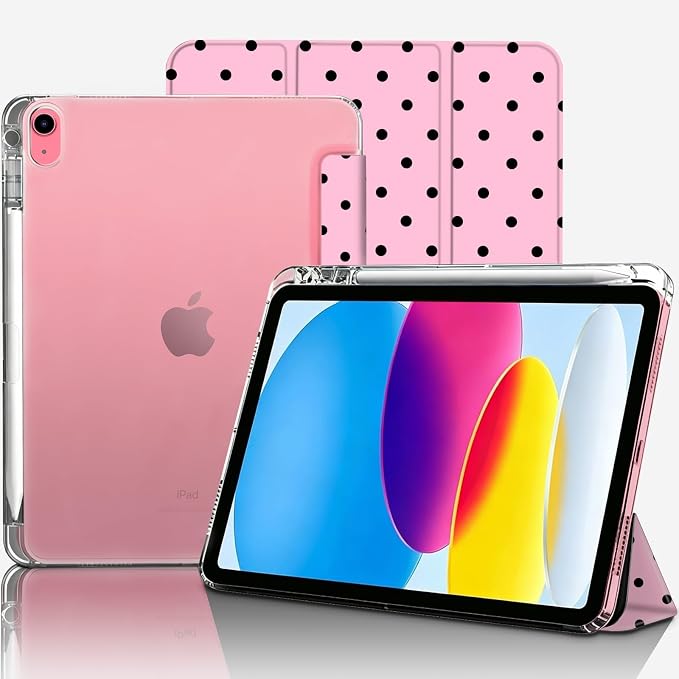Black Polka Dots Pink