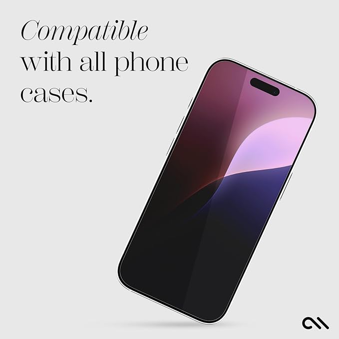 Case-Mate iPhone 16 Pro Screen Protector - Anti-Scratch Tempered Glass with Shatter Protection - Durable 9H Glass with Touch Sensitivity Ultra High Clarity Case Friendly and Easy to Apply - Clear