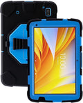 Protective Case for Zebra ET40 ET45 10 Inch Tablet Only Military Grade Shockproof Rugged Cover with Hand Strap &amp Stand SG-ET4X-10EXOSKL1-01 Compatible with Zebra Accessories (Blue)