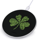 Clover St Pattys Day Leaves Wireless Charger Anti-Slip Wireless Charging Pad Slim Charger Mat for Men Women