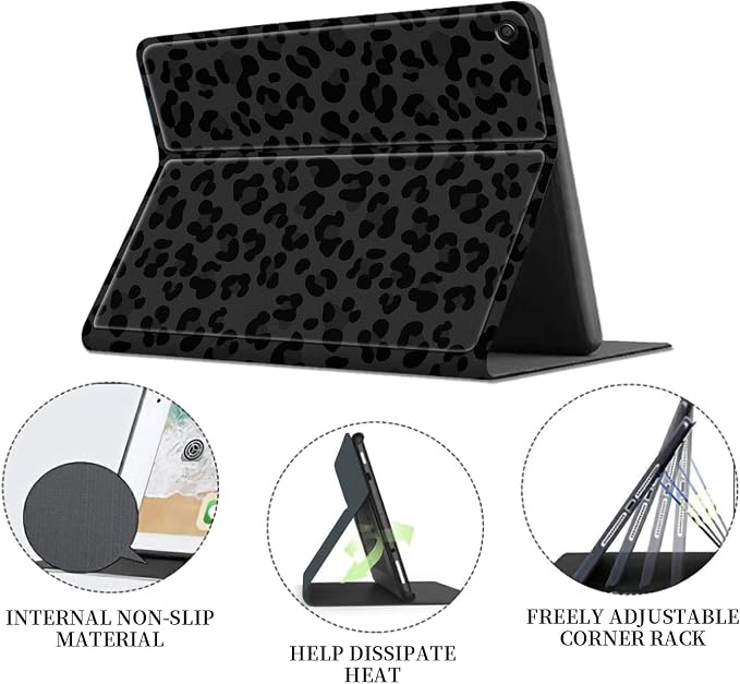 Black leopard print