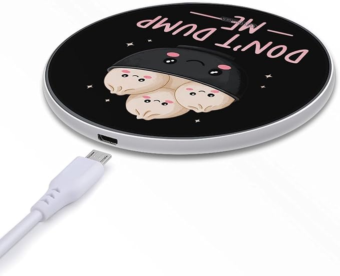 Don't Dump Me Dumpling Phone Charger Magnetic Charging Pad Anti-Slip with USB Cable
