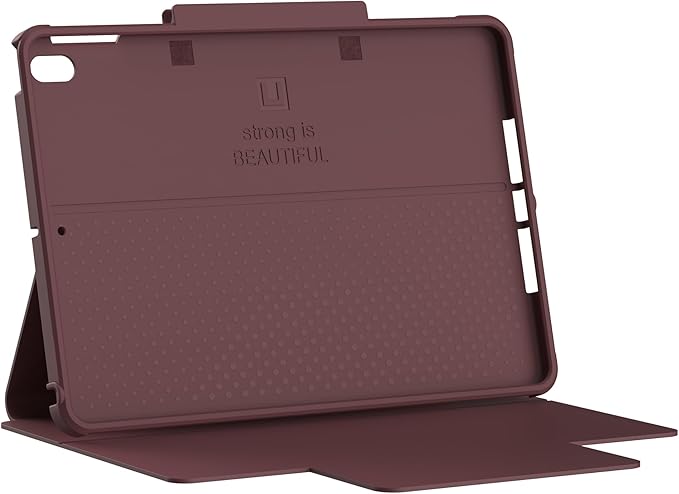 [U] by UAG iPad 10.2 Case Aubergine 9th Gen 2021 8th Gen 2020 DOT Lightweight Slim Shockproof Smart Folio Protective Cover with Auto/Sleep Wake &amp Pencil Holder