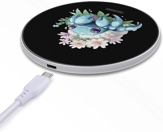 Hermit Crabs Pet Flowers Wireless Charger Anti-Slip Wireless Charging Pad Slim Charger Mat for Men Women