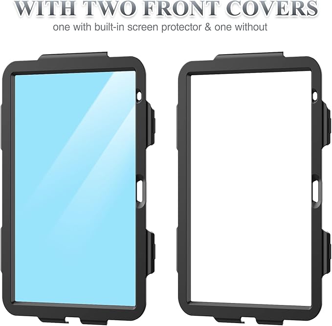 SEYMAC stock Case for iPad (A16) 11th/10th Generation 11''/10.9'' 2025/2022 Full-Body Drop Protection Case with Screen Protector &amp360° Rotate Hand Strap/Stand Navy Blue