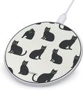 Cats Pattern Charger Pad 10W Max Fast Charging Portable Charging Station Compatible with iPhone