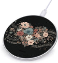 Musical Notes Florals Fast Portable Charger 10W Funny Graphic Phone Charging Pad with USB Cable