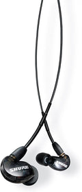 Shure SE215 PRO Wired Earbuds Professional Sound Isolating Earphones with Clear Sound Deep Bass Secure in-Ear Fit Carrying Case Black (SE215-K)