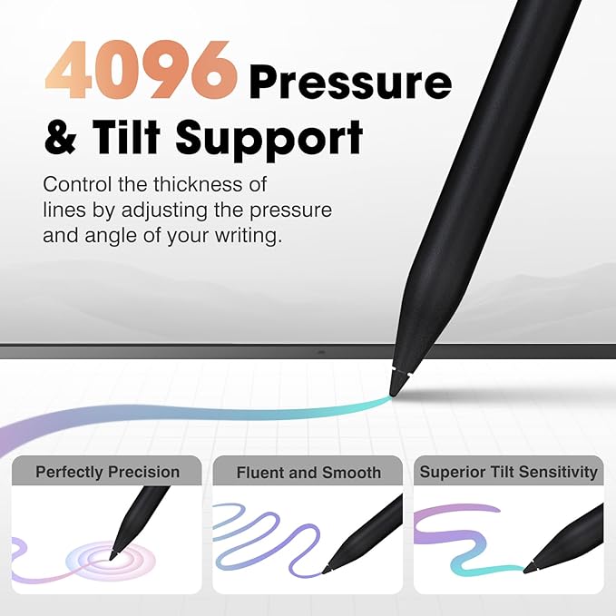USl2.0 Stylus Pen for AMZ Fire HD 10 Pen with Top Eraser Digital Pen for Fire Max 11 Pen replacment Magnetic Stylus for Remarkable Paper Pro Pen/Remarkable Paper Pro Move.