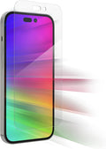 ZAGG Glass+ Screen Protector for iPhone 14 Pro - 3X Shatter Protection High Scratch Resistance Oil-Resistant Reinforced Edges InvisibleShield Easy Install