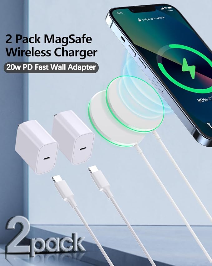 White Mag-safe Charger