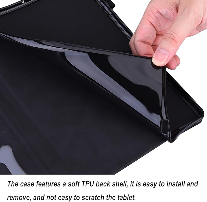 for OnePlus Pad 2 Case 12.1 inch 2024 Released Retro Folio Shell for OnePlus Pad Pro Cover with Card Holder &amp Multi-Angle Stand -Black