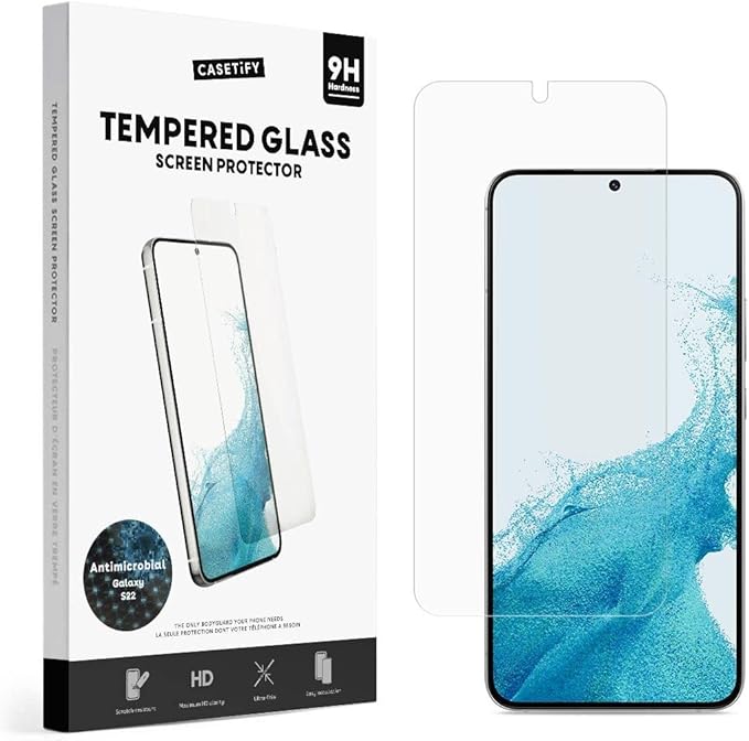 CASETiFY Screen Protector for Galaxy S22 2.5D Full Screen Tempered Glass
