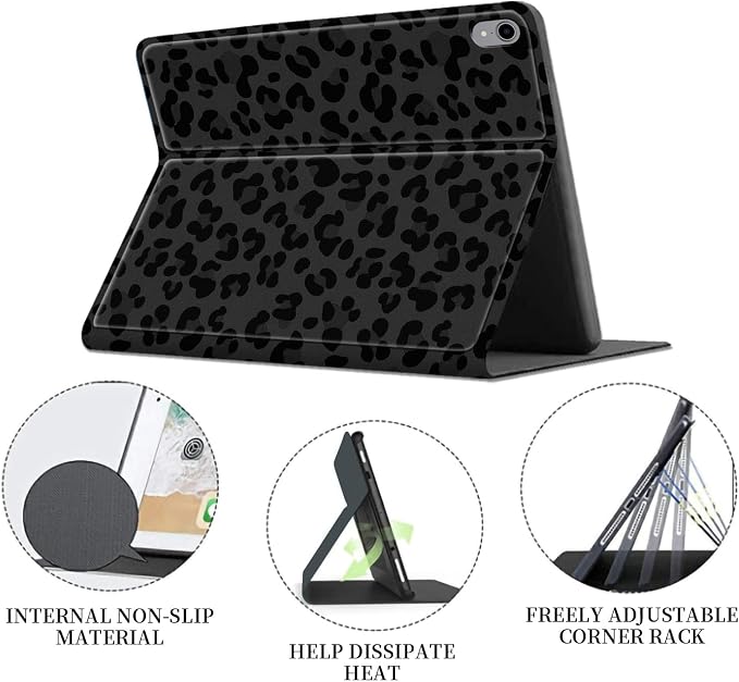 Black leopard print