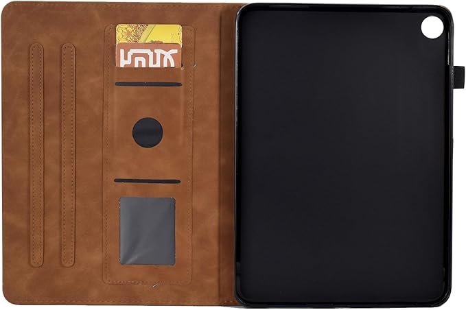 Funut for Amazon Kindle Fire Max 11 Tablet Case (13th Generation 2023 Release) Premium PU Leather Folding Stand Cover Case for Kindle Fire 11 Tablet with Auto Wake/SleepEmbossed Brown