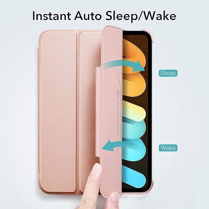 Sahara - ESR Folio Case for iPad mini (A17 Pro) iPad mini (6th Generation 2021) Rose Gold (TB00044)