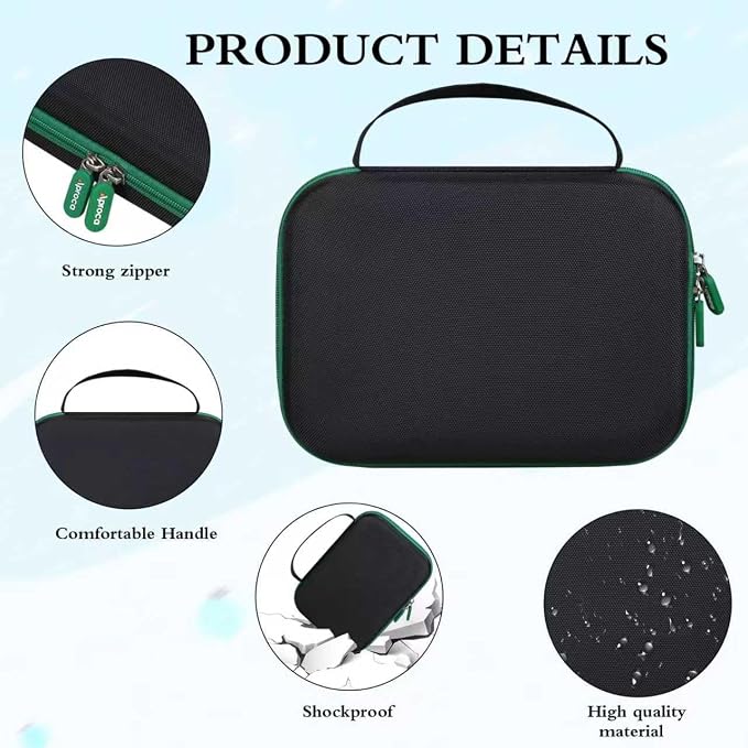 Black with Green Zipper