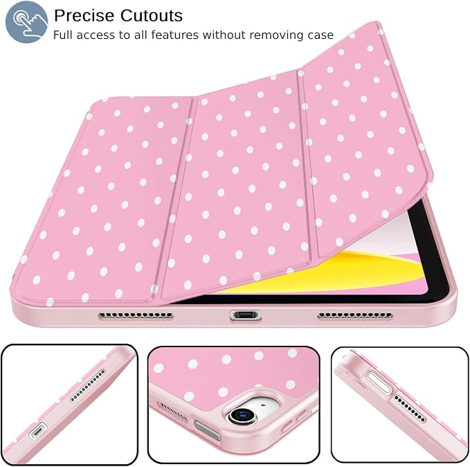 White Polka Dots Pink