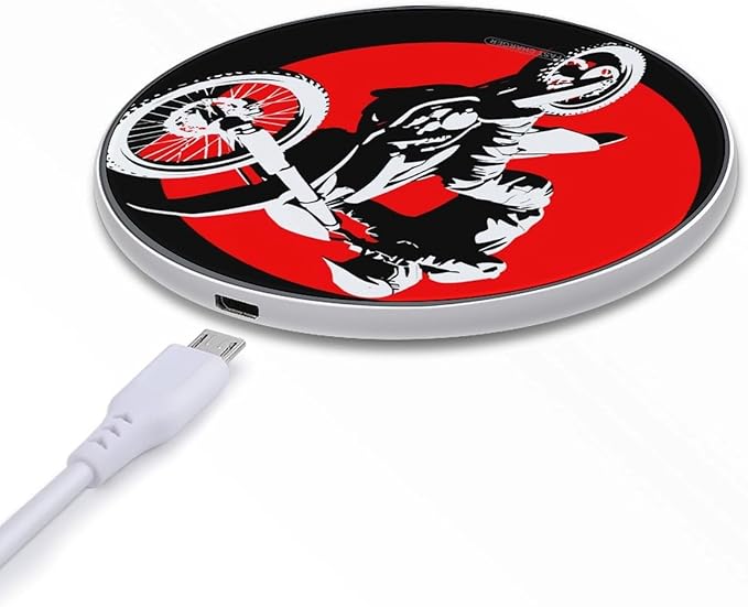 Dirt Motorcycle Mountain Bike Phone Charger Magnetic Charging Pad Anti-Slip with USB Cable