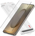 FLOLAB NanoArmour ONETIME PRO for Samsung Galaxy S25 Ultra 3D Screen Protector Anti Reflective Tempered Glass PolarSpectra Anti-Rainbow Edge to Edge Fingerprint ID Compatible Easy to Install