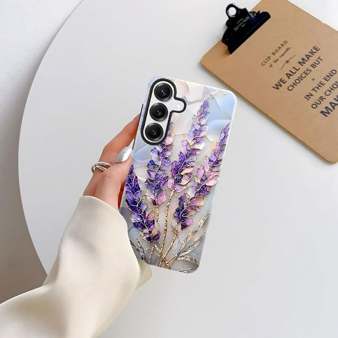 Lavender Stained Glass Purple Floral