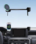 Car Phone Holder for Toyota Tacoma 2024 2025 2026 Accessories 15W MagSafe Fast Wireless Charger Cell Phone Mount Apply to 8 Inch Touch Screen Fixed Clip 360° Rotation