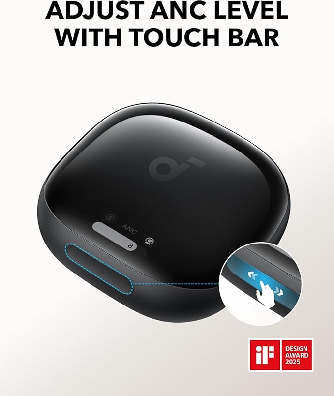 Soundcore Liberty 4 Pro by Anker Noise Cancelling Wireless Earbuds 7-Sensor and Real-Time Adaptive Noise Cancelling 2× Faster Charging Studio-Level Hi-Fi Music Clear Calls with 6 Mics and AI