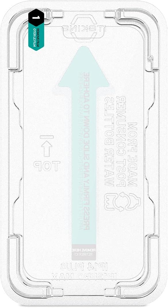 ITSKINS Hybrid // Glass Cell Phone Screen Protector with Eco-Friendly Alignment Tool Tempered Screen Protector Easy Installation Scratch Resistant and Bubble Free - iPhone 14 Plus / 13 Pro Max